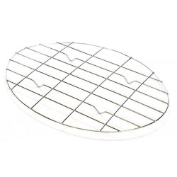 Σχάρα γάστρας οβάλ χρωμίου 34εκ.