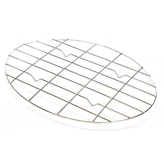 Σχάρα γάστρας οβάλ χρωμίου 38εκ.