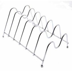 Βάση δίσκων/καπακιών συρμάτινη 6 θέσεων 27,5x22x17εκ.