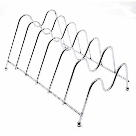 Βάση δίσκων/καπακιών συρμάτινη 6 θέσεων 27,5x22x17εκ.