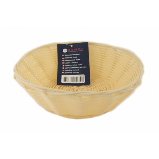 Ψωμιέρα-καλαθάκι πλαστική στρόγγυλη 19x5,5εκ. HENDI