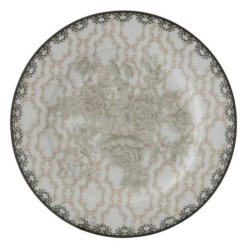 Πιάτο φρούτου πορσελάνης 20εκ. ΛΟΥΛΟΥΔΙ ΓΚΡΙ