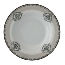 Πιάτο βαθύ πορσελάνης 22εκ. ΛΟΥΛΟΥΔΙ ΓΚΡΙ