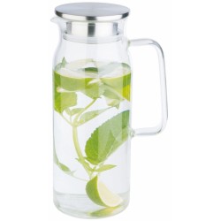 Κανάτα borosilicate με ανοξείδωτο καπάκι 1.5L
