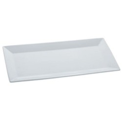Πιατέλα πορσελάνινη ορθογώνια λευκή 31,5x10,5εκ.