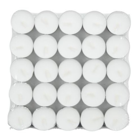 Σετ 50 κεριά ρεσώ λευκά