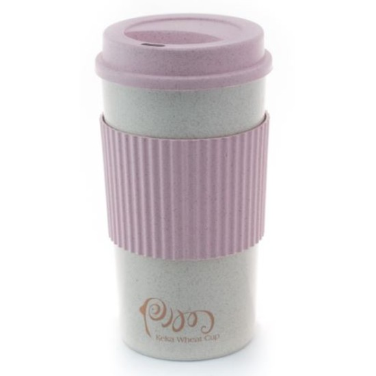 Κύπελο με καπάκι και αναδευτήρι οικολογικό bamboo 350ml