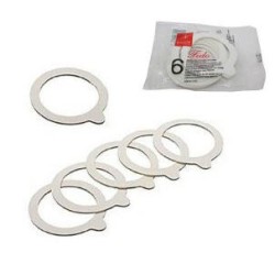 Σετ 6 ανταλλακτικά λάστιχα 9εκ. για βάζα Fido