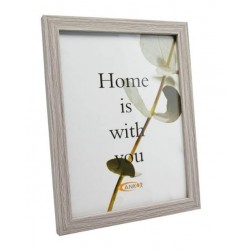 Κορνίζα ξύλινη MDF γκρι 30x40εκ.