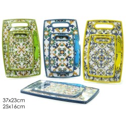 Σετ 2 βάσεις κοπής πλαστικές με κεραμικό μαχαίρι