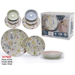 Σετ φαγητού 18 τεμαχίων πορσελάνη