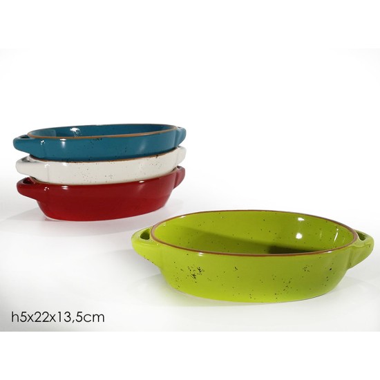 Γιουβέτσι κεραμικό χρωματιστό 22x13,5x5εκ.