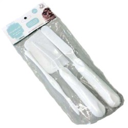 Σετ 4 εργαλεία ζαχαροπλαστικής πλαστικά 22εκ.