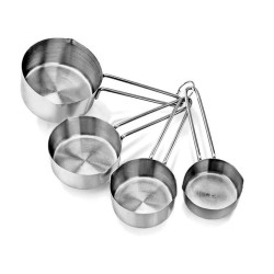 Σετ 4 κουτάλια-μεζούρες inox (60-80-125-250ml)