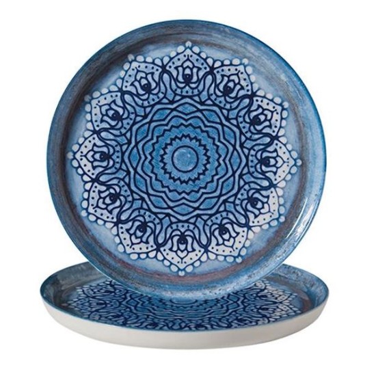 Πιάτο επίπεδο πορσελάνης 29εκ. Bilbao Blue Voayage