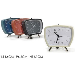 Ρολόι επιτραπέζιο μεταλλικό 14,6x6,6x14,1εκ.