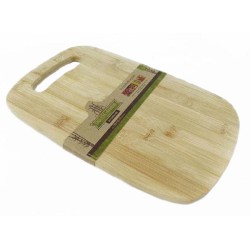 Βάση κοπής ξύλινη μπαμπού με χερούλι ορθογώνια 32x20εκ.