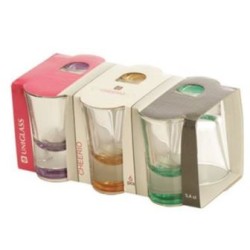 Σετ 6 ποτήρια λικέρ χρωματιστά 34ml CHEERIO