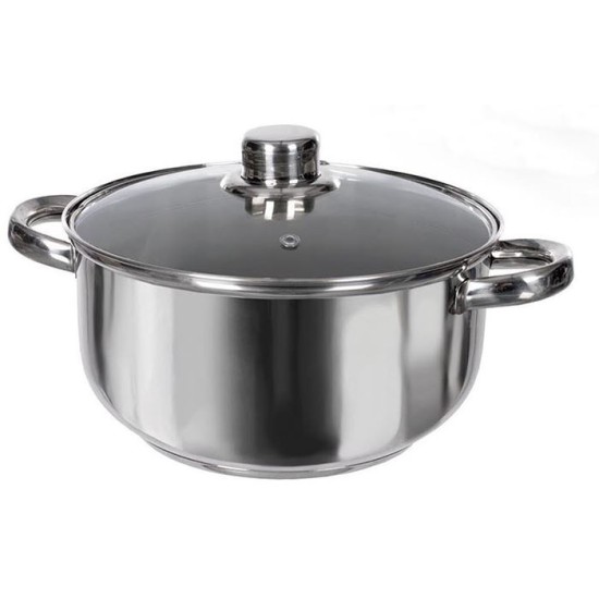 Χύτρα ηλεκτρική ανοξείδωτη με πυρίμαχο καπάκι 16εκ.