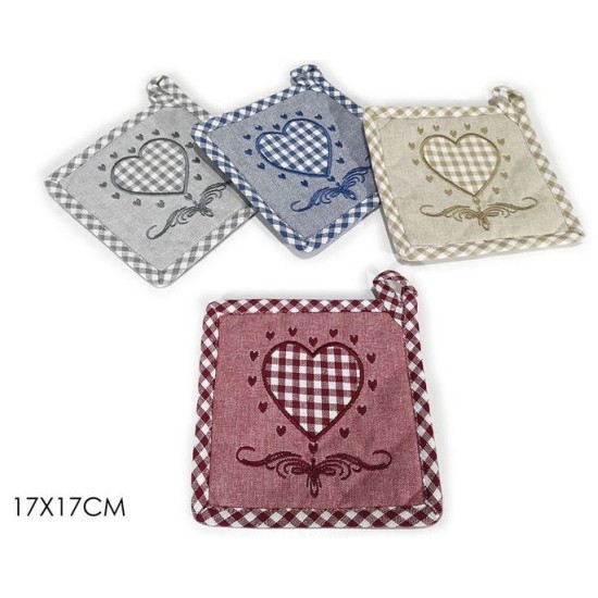 Πιάστρα κουζίνας υφασμάτινη 17x17εκ.