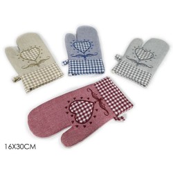 Γάντι κουζίνας υφασμάτινο 16x30εκ.