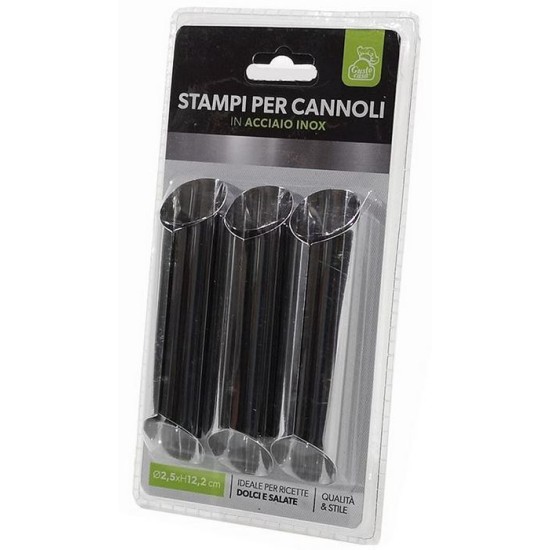 Σετ 3 φόρμες ανοξείδωτες για κανόλι 12,2x2,5εκ.