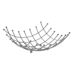 Φρουτιέρα μεταλλική 27x27x10εκ.