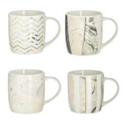 Σετ 4 κύπελα κεραμικά 4 σχέδια 350cc