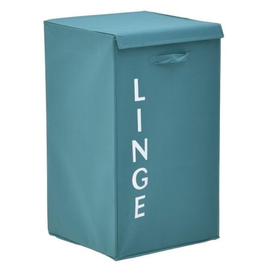 Καλάθι απλύτων συνθετικό βεραμάν 36x36x63εκ.