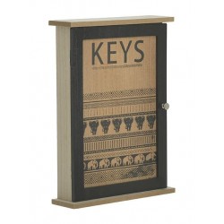 Κλειδοθήκη ξύλινη 6 θέσεων 22x6x30εκ.