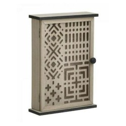 Κλειδοθήκη ξύλινη natural 20x7x27εκ.