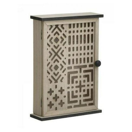 Κλειδοθήκη ξύλινη natural 20x7x27εκ.