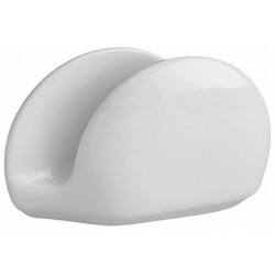 Χαρτοπετσετοθήκη πορσελάνης λευκή 12,5x7,5εκ.