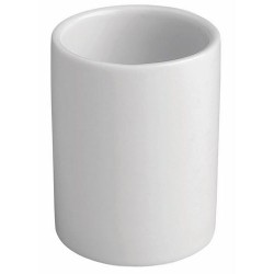 Θήκη οδοντογλυφίδας πορσελάνης λευκή 4x5,3εκ.