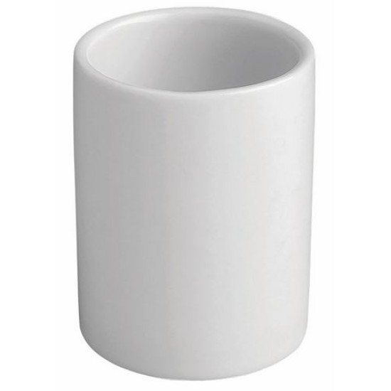 Θήκη οδοντογλυφίδας πορσελάνης λευκή 4x5,3εκ.