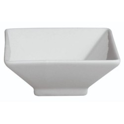 Μπωλ πορσελάνης τετράγωνο με πόδι 7,5x7,5x3εκ.