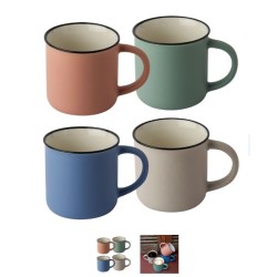 Κύπελο πορσελάνης 4 χρώματα 325ml