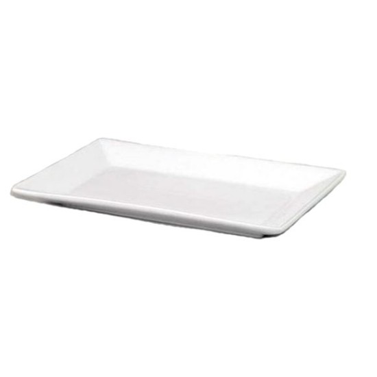 Πιατέλα πορσελάνινη ορθογώνια λευκή 24x13,5εκ.