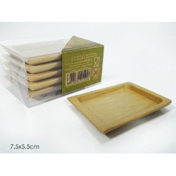 Σετ 5 πιατάκια μπαμπού 7,5x5,5εκ.