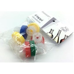 Σετ 6 πώματα φιάλης πλαστικά