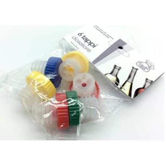 Σετ 6 πώματα φιάλης πλαστικά