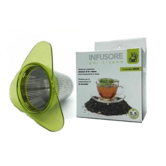 Φίλτρο καφέ-τσαγιού πλαστικό με ανοξείδωτη σίτα 5,5/8εκ.