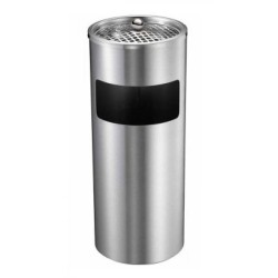 Σταχτοδοχείο δαπέδου ανοξείδωτο με καλάθι απορριμμάτων 17L 61x25εκ.