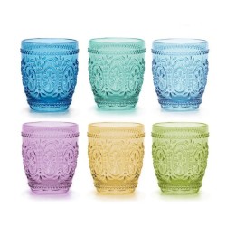 Σετ 6 ποτήρια νερού 6 χρώματα 300ml