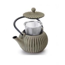 Τσαγιέρα μαντεμένια λαδί 500ml Nepal