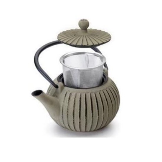 Τσαγιέρα μαντεμένια λαδί 500ml Nepal