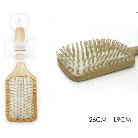Βούρτσα μαλλιών ξύλινη 26εκ.