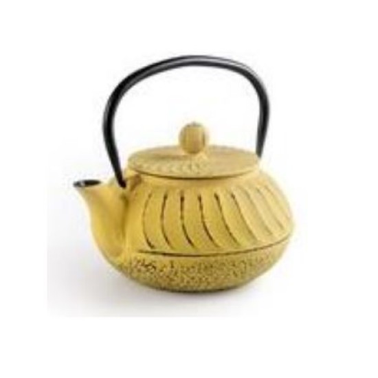 Τσαγιέρα μαντεμένια κίτρινη 700ml Luang