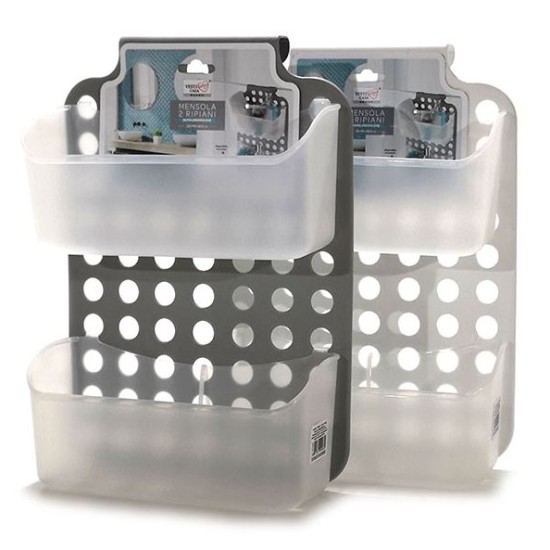 Θήκη μπάνιου κρεμαστή πλαστική 25x9x35,5εκ.