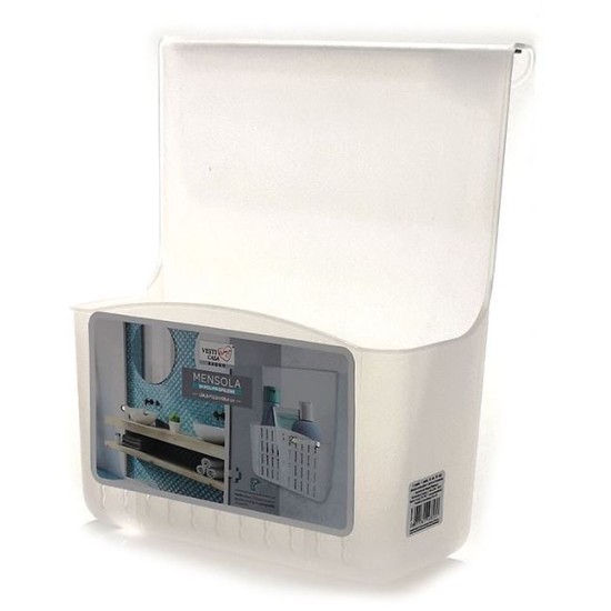 Θήκη μπάνιου κρεμαστή πλαστική 24,3x11,1x28,4εκ.